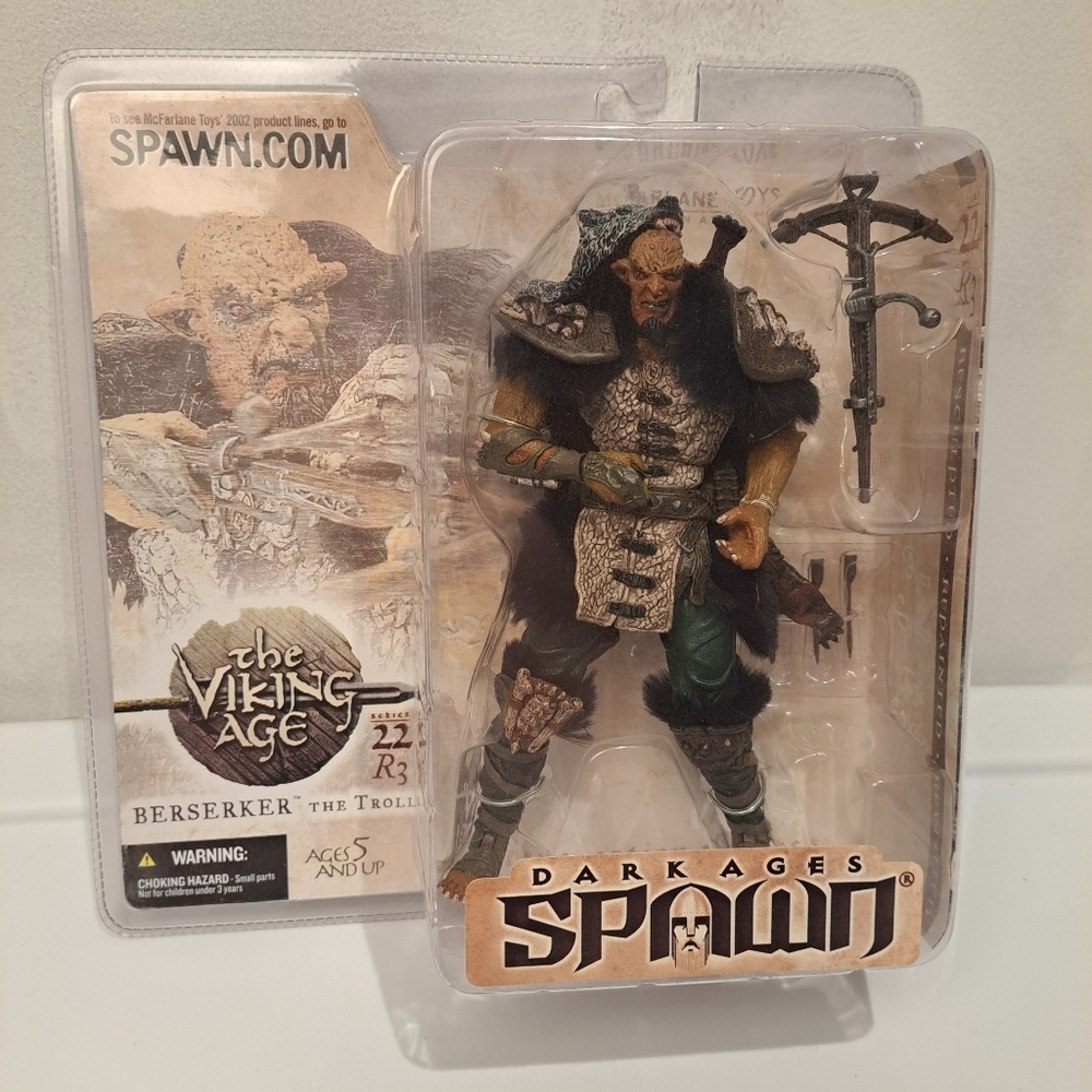 Spawn McFarlane Toy Dark Ages Series 22 The Viking Age BERSERKER THE TROLL 2002